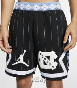 Air Jordan Retro UNC Tar Heels Fleece Basketball Shorts Men's Size Medium New