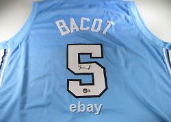 Armando Bacot / Autographed UNC Tar Heels Blue Custom Basketball Jersey / BAS