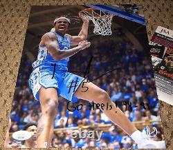 Armando Bacot Signed 8x10 Photo Jsa Unc Basketball Autograph 94-81 Tar Heels