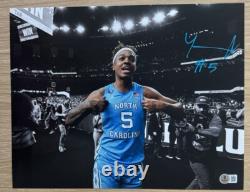 Armando Bacot Signed Unc Tarheels Basketball 11x14 Photo Beckett Bas