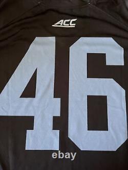 Authentic Game Worn UNC North Carolina Tar Heels Lacrosse Black Out Jersey RARE