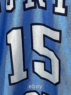 BLUE NIKE UNC NORTH CAROLINA BASKETBALL JERSEY MENS XXL VINCE CARTER #15 USAMade