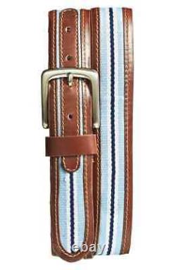 BNWT Jack Mason 36 North Carolina Blue Tar Heels UNC Needlepoint Belt QUICK SHIP