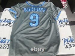 B. J. BJ Surhoff signed North Carolina UNC Tar Heels sewn on XL jersey JSA COA