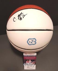 CALEB LOVE North Carolina Tar Heels SIGNED Basketball JSA COA UNC