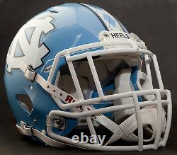 CUSTOM NORTH CAROLINA TAR HEELS NCAA Riddell SPEED Football Helmet UNC