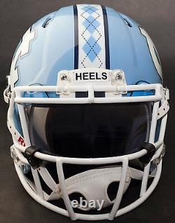 CUSTOM NORTH CAROLINA TAR HEELS UNC NCAA Riddell SPEED Replica Football Helmet
