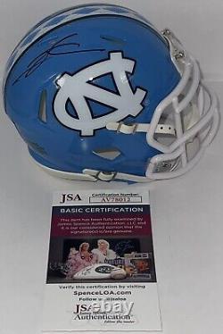 Chase Rice Signed Autographed UNC Tar Heels Mini Helmet Country Music JSA COA
