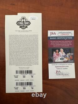 Coach Roy Williams Signed UNC TAR HEELS 2013 Final Four Championship Ticket JSA
