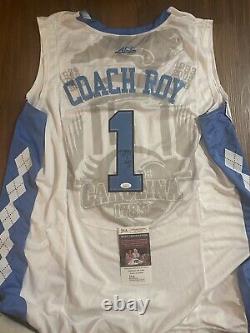 Coach Roy Williams Signed UNC Tar Heels Custom Basketball Jersey (JSA COA)