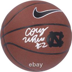 Coby White North Carolina Tar Heels Signed Nike Team Logo Replica Basketball