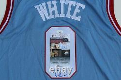 Coby White Signed Chicago Bulls Basketball Jersey withJSA COA NN64565 UNC Tar Heel