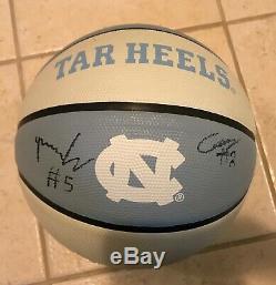 Cole Anthony And Armando Bacot UNC Tar Heels Signed Basketball NCAA