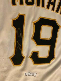 Colin Moran 2018 Home game used jersey SIGNED Pittsburgh Pirates UNC Tar Heels