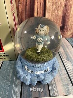 College Treasures UNC University Of North Carolina Mascot Water Globe Tar Heels