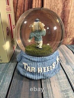 College Treasures UNC University Of North Carolina Mascot Water Globe Tar Heels