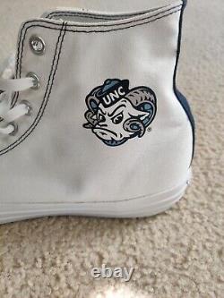 Converse Chuck Taylor High UNC Tar Heels Canvas White Men's Size 14 171205C