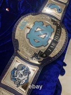 Custom UNC Tar Heels Championship Belt Wrestling Style 2mm/4mm Nickel Plated