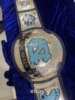 Custom UNC Tar Heels Championship Belt Wrestling Style 2mm/4mm Nickel Plated