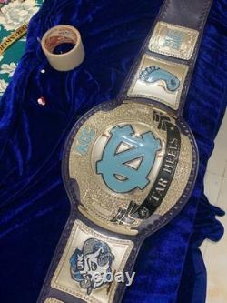 Custom UNC Tar Heels Championship Belt Wrestling Style 2mm/4mm Nickel Plated