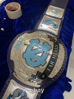 Custom UNC Tar Heels Championship Belt Wrestling Style 2mm/4mm Nickel Plated