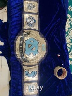 Custom UNC Tar Heels Championship Belt Wrestling Style 2mm/4mm Nickel Plated