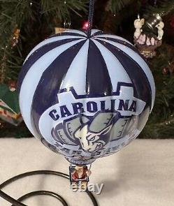 Danbury Mint UNC Carolina Tar Heels Christmas HOT AIR BALLOON Ornament NCAA