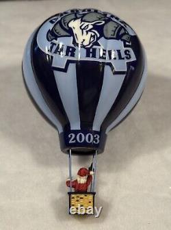 Danbury Mint UNC Carolina Tar Heels Christmas HOT AIR BALLOON Ornament NCAA