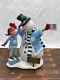 Danbury Mint Unc North Carolina Tar Heels Fan Snowman Construction Christmas 8