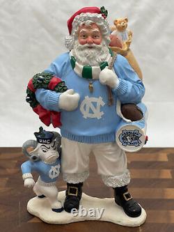 Danbury Mint UNC North Carolina Tar Heels Santa Ram Mascot Christmas NCAA 9