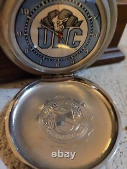 Danbury Mint UNC Tar Heels Pocket Watch with Case