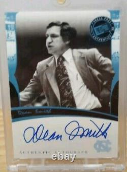 Dean Smith 2007 Press Pass Legends Basketball Blue Ink Auto SP Tar Heels UNC