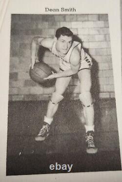 Dean Smith SIGNED High School Yearbooks 1947 1948 UNC Tar Heels Basketball Icon