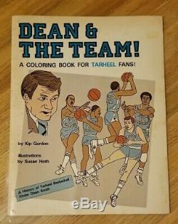 Dean & The Team Coloring Book By Kip Gordon UNC Tarheels Michael Jordan Rare