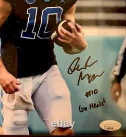 Drake Maye Autographed Unc 8x10 Photo Jsa Certified North Carolina Tar Heels