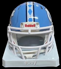 Drake Maye Signed Unc North Carolina Tar Heels Mini Helmet Beckett Witness Coa