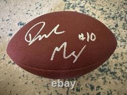 Drake Maye Signed Unc North Carolina Tar Heels NFL Football Proof W Bin