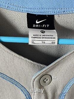 Dri-fit Team Nike Ncaa North Carolina Tar Heels Baseball Jersey Size XL