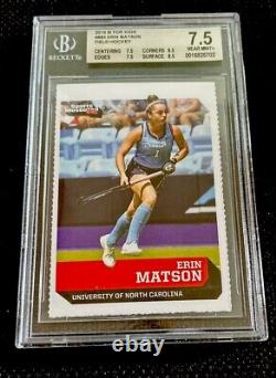 ERIN MATSON ROOKIE RARE SPORTS ILLUSTRATED FOR KIDS SI Field Hockey NM+ BGS 7.5