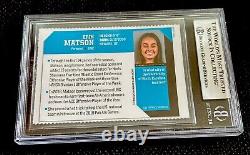 ERIN MATSON ROOKIE RARE SPORTS ILLUSTRATED FOR KIDS SI Field Hockey NM+ BGS 7.5