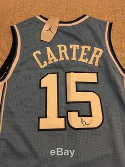 EXACT PROOF! VINCE CARTER Signed Autographed UNC TAR HEELS Jersey North Carolina