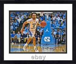 Framed Cole Anthony UNC Tar Heels Signed 16 x 20 Dribbling Photo