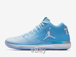GO HEELS Nike Air Jordan 31 XXXI Low UNC North Carolina Tar Heels 897564-407