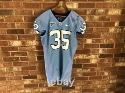 Game Used Nike North Carolina Tar Heels UNC Football Jersey #35 Size 44 Signed