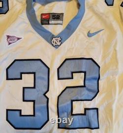 Game Worn UNC Tar Heels Football White Jersey #32 University of North Carolina