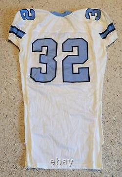 Game Worn UNC Tar Heels Football White Jersey #32 University of North Carolina