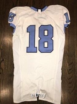 Game Worn Used Nike North Carolina Tar Heels UNC Football Jersey #18 Size 44