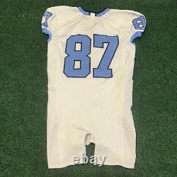 Game Worn Used Nike North Carolina Tar Heels UNC Football Jersey #87 Size 42