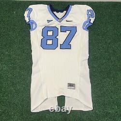 Game Worn Used Nike North Carolina Tar Heels UNC Football Jersey #87 Size 42