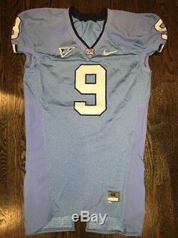 Game Worn Used Nike North Carolina Tar Heels UNC Football Jersey #9 Size 46